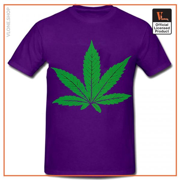 Green Leafe Dr Dre Vlone Shirt Purple - Vlone Shirt