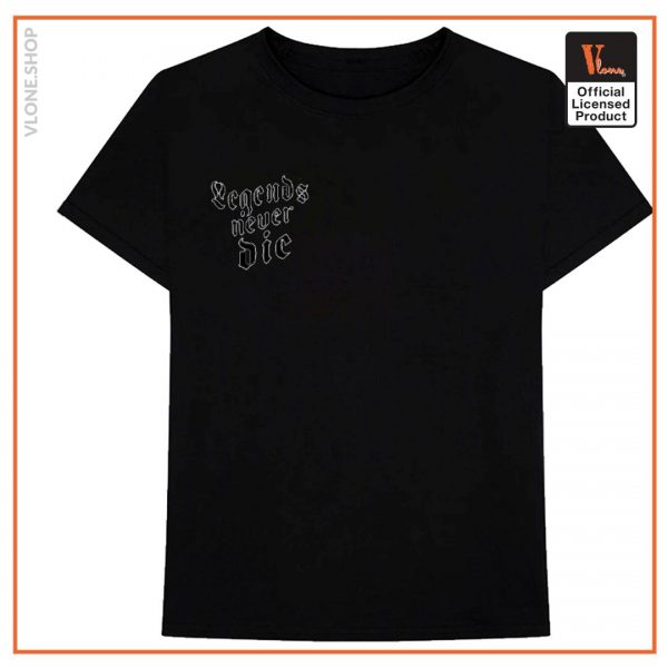 Juice Wrld X Vlone Legends Never Die T shirt Black - Vlone Shirt