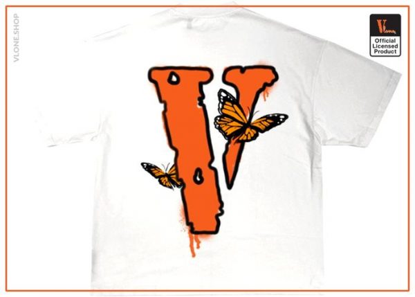 Juice Wrld x Vlone Butterfly T Shirt White - Vlone Shirt