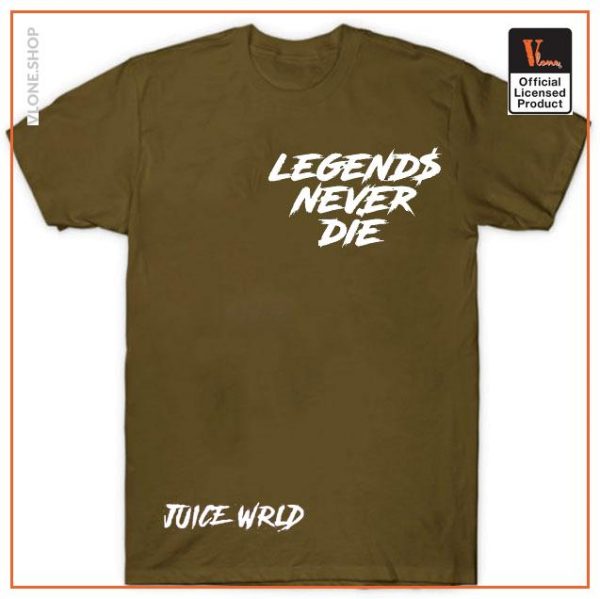 Juice Wrld x Vlone Inferno Tee Yellow for Adults Brown - Vlone Shirt