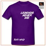 Juice Wrld x Vlone Inferno Tee Yellow for Adults Purple - Vlone Shirt