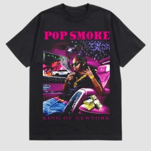 Pop Smoke X Vlone Áo phông King Of Ny VLC2710