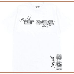 Pop Smoke x Vlone Faith King of New York White T shirt Front 937x669 1 - Vlone Shirt