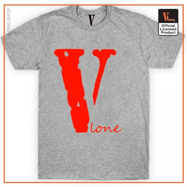 V Lone T Shirt Gray - Vlone Shirt