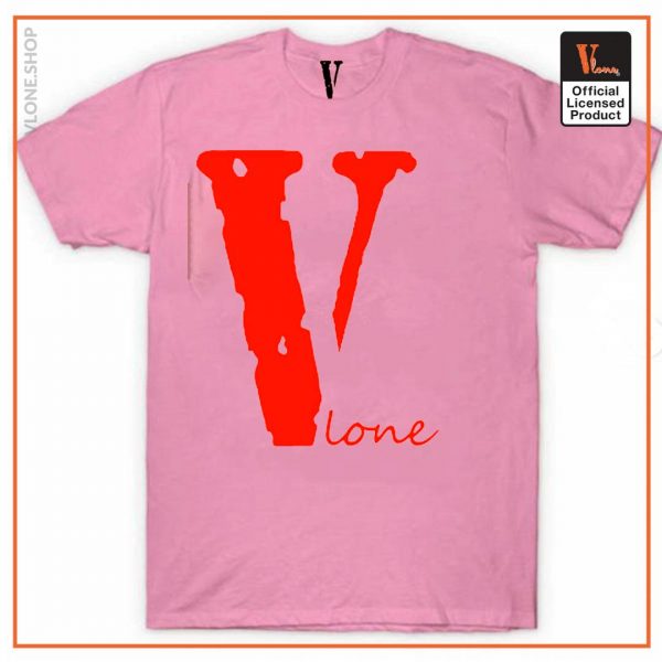 V Lone T Shirt Pink - Vlone Shirt