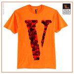 VLONE Camo Friend Shirt Orange - Vlone Shirt