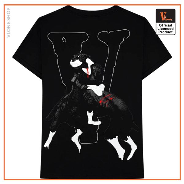 VLONE City Morgue Dogs T Shirt Black Back - Vlone Shirt