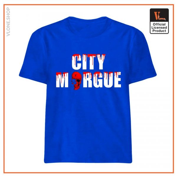 VLONE City Morgue Dogs T Shirt Blue - Vlone Shirt