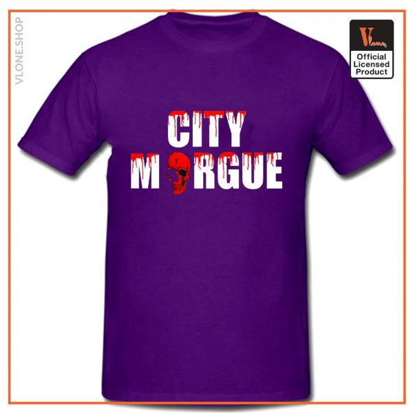 VLONE City Morgue Dogs T Shirt Purple - Vlone Shirt
