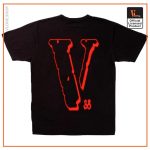VLONE x Youngboy NBA Top Tee Black V Staple back side - Vlone Shirt