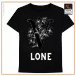Vlone Black Flowers T Shirt 1 - Vlone Shirt