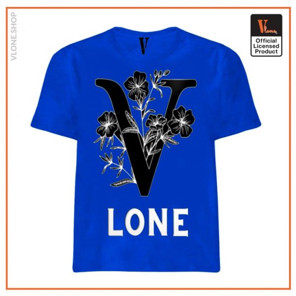 Vlone Black Flowers T Shirt 2 - Vlone Shirt
