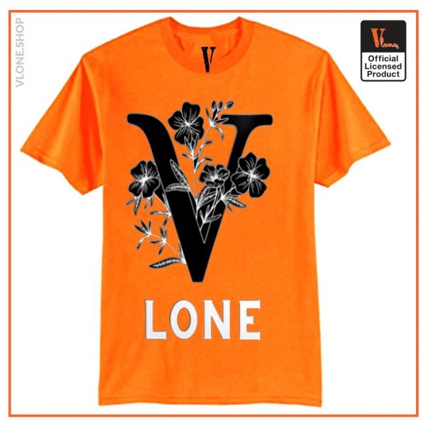 Vlone Black Flowers T Shirt 5 - Vlone Shirt