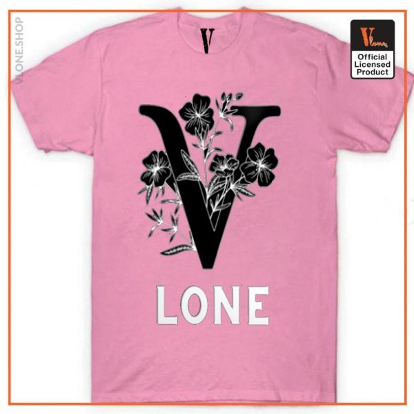 Vlone Black Flowers T Shirt 6 - Vlone Shirt