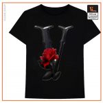 Vlone Black Red Flower T Shirt 2 - Vlone Shirt
