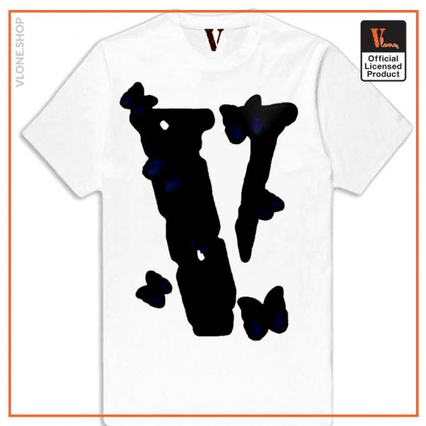 Vlone Black Shape Butterfly T Shirt 7 - Vlone Shirt