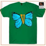 Vlone Blue Butterfly T Shirt 4 - Vlone Shirt