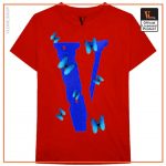 Vlone Blue Butterfly T Shirts 7 - Vlone Shirt