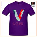 Vlone Camo Pattern T Shirt Purple - Vlone Shirt