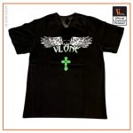 Vlone Cross Tee Black Front - Vlone Shirt
