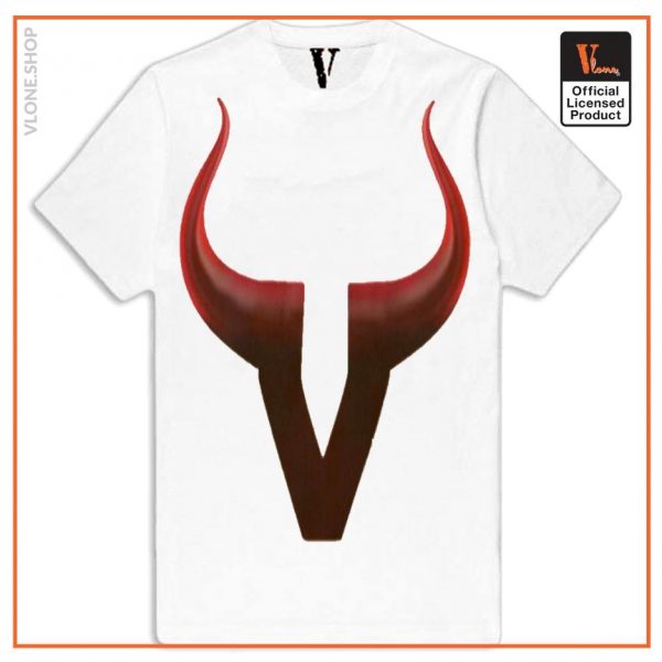 Vlone Devil Shape T Shirt 8 - Vlone Shirt