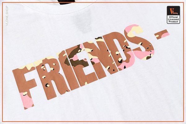 Vlone FRIENDS Desert Camo Exclusive White T Shirt Detail01 - Vlone Shirt