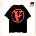 Vlone Fragment Black Tee Back Side Vlone LLc - Vlone Shirt