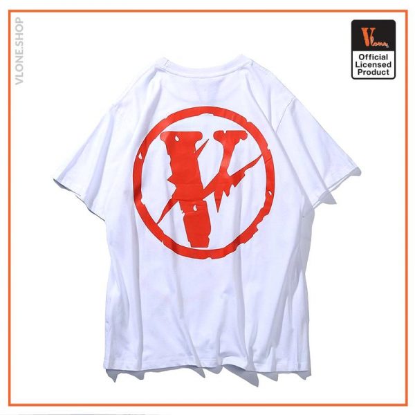 Vlone Fragment White Tee back side - Vlone Shirt