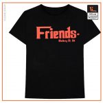 Vlone Friends Godfather Mulberry St Red Black Tee Front - Vlone Shirt