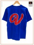 Vlone L Cotton Ax Ss Tee Blue Cotton Fashion T Shirts Back - Vlone Shirt