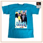 Vlone Miami Vice Tee Blue Front - Vlone Shirt
