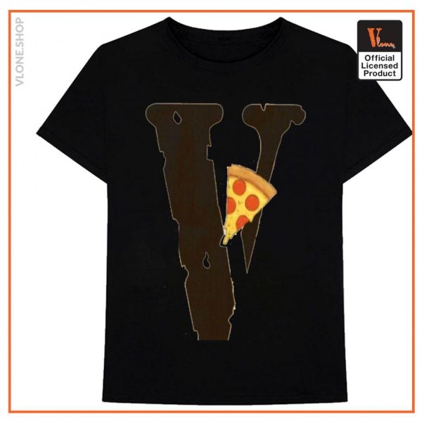 Vlone Pizza Slice Logo T Shirt 1 - Vlone Shirt