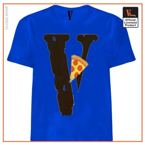 Vlone Pizza Slice Logo T Shirt 2 - Vlone Shirt