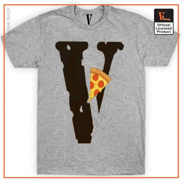 Vlone Pizza Slice Logo T Shirt 3 - Vlone Shirt