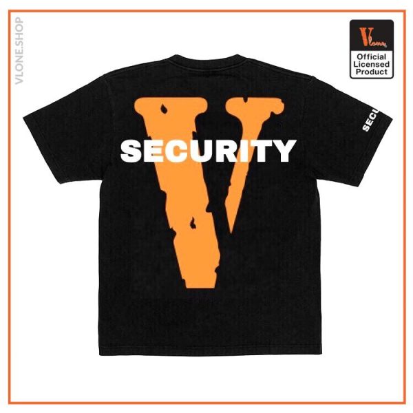 Vlone Security Tee Black Back - Vlone Shirt
