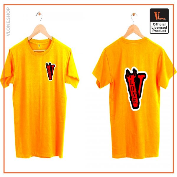 Vlone Staple Fashion T Shirt Yellow - Vlone Shirt