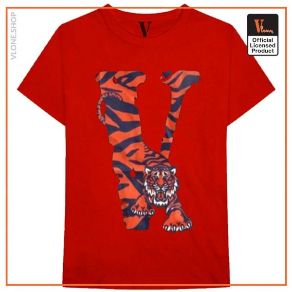 Vlone Tiger Shape T Shirt 7 - Vlone Shirt