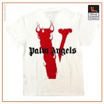 Vlone X Palm Angels V Staple Red White Tee - Vlone Shirt