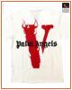 Vlone X Palm Angels V Staple Red White Tee 80x100 1 - Vlone Shirt