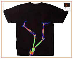 Vlone X Ray Printed Black Tee BAck side - Vlone Shirt