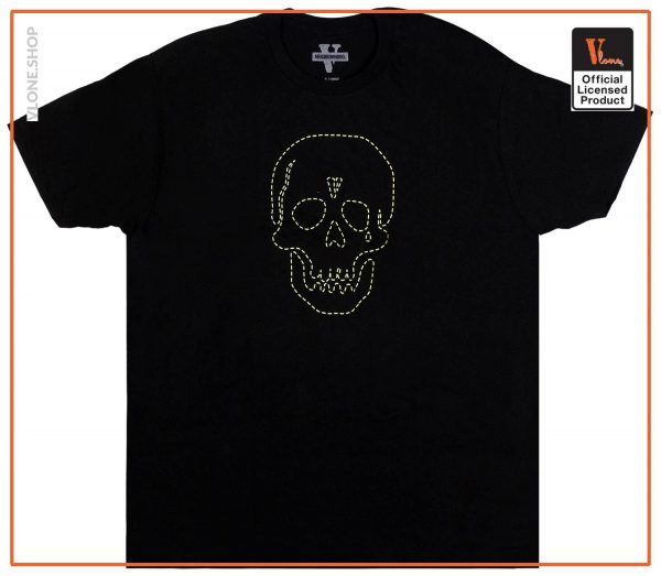 Vlone x Neighborhood Skull Black T Shirt Front - Vlone Shirt