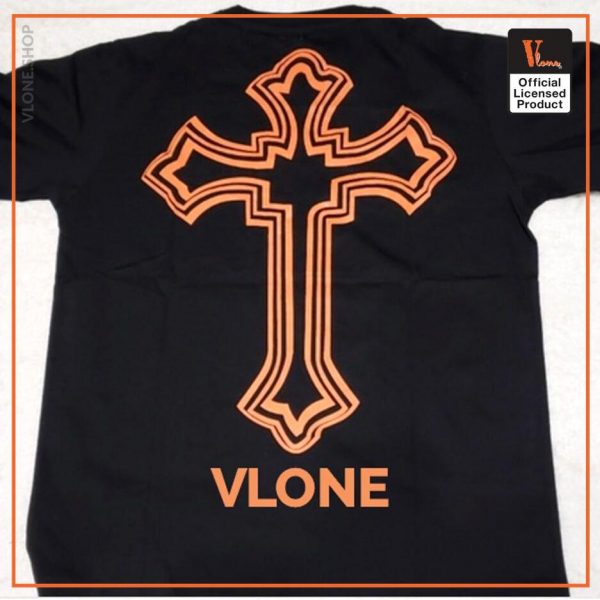 Vlone x Tupac Cross Black T Shirt Back 937x937 1 - Vlone Shirt