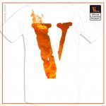 Vlone x Tupac ME AGAINST the world White T Shirt Back - Vlone Shirt