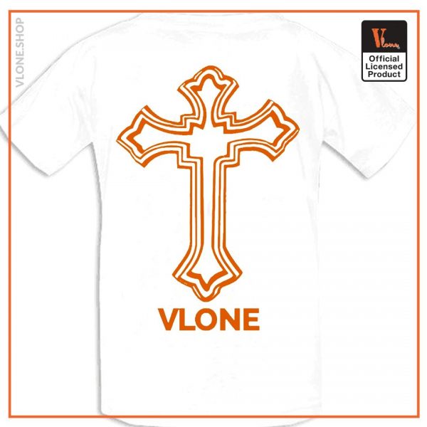 Vlone x Tupac Powamekka Cafe White T Shirt Back - Vlone Shirt