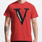 Red V Vlone Classic T-Shirt RB2210 product Offical Vlone Merch
